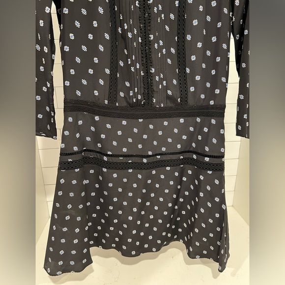 Veronica Beard Jasmine Silk Boho Dress. Lace and Macrame insets. EUC! - Picture 10 of 16